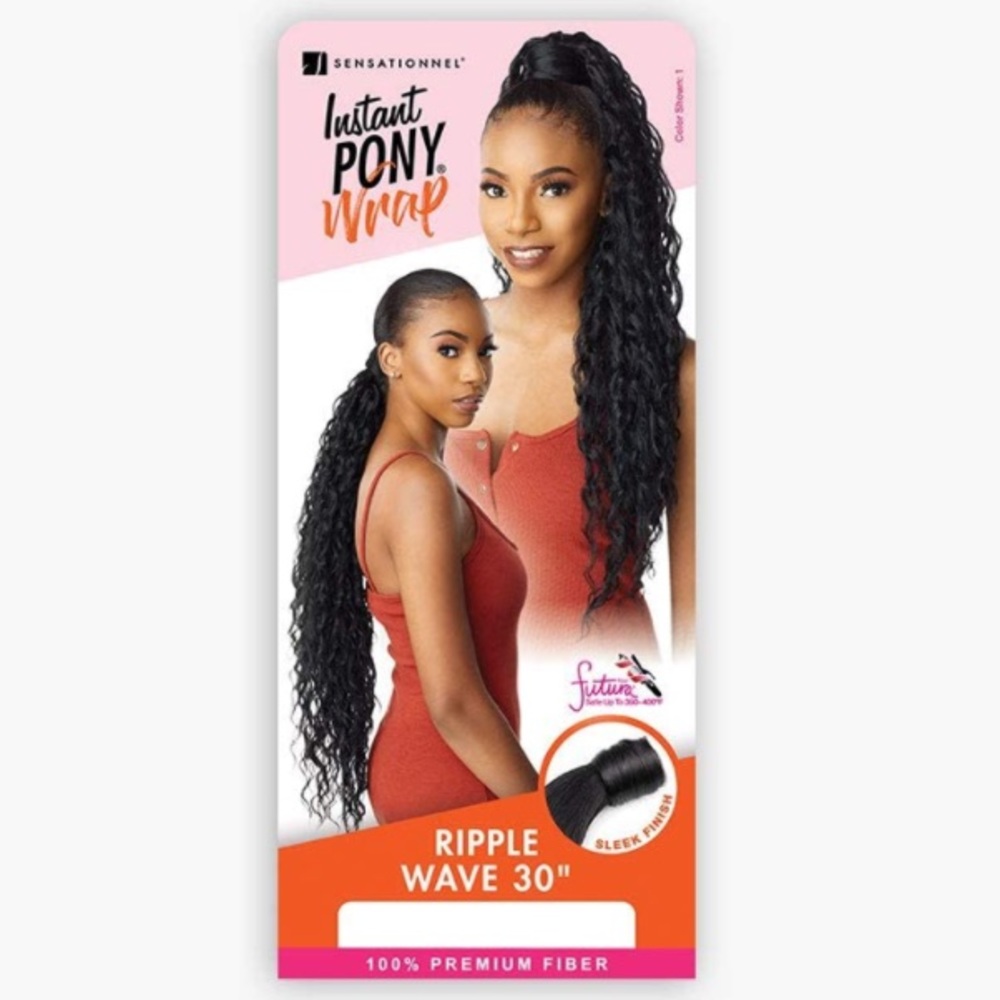 Sensationnel Synthetic Ponytail Instant Pony Wrap - RIPPLE WAVE 30in dark brown